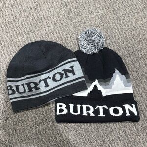 Burton Kids' Black and Gray Knit Beanie Duo